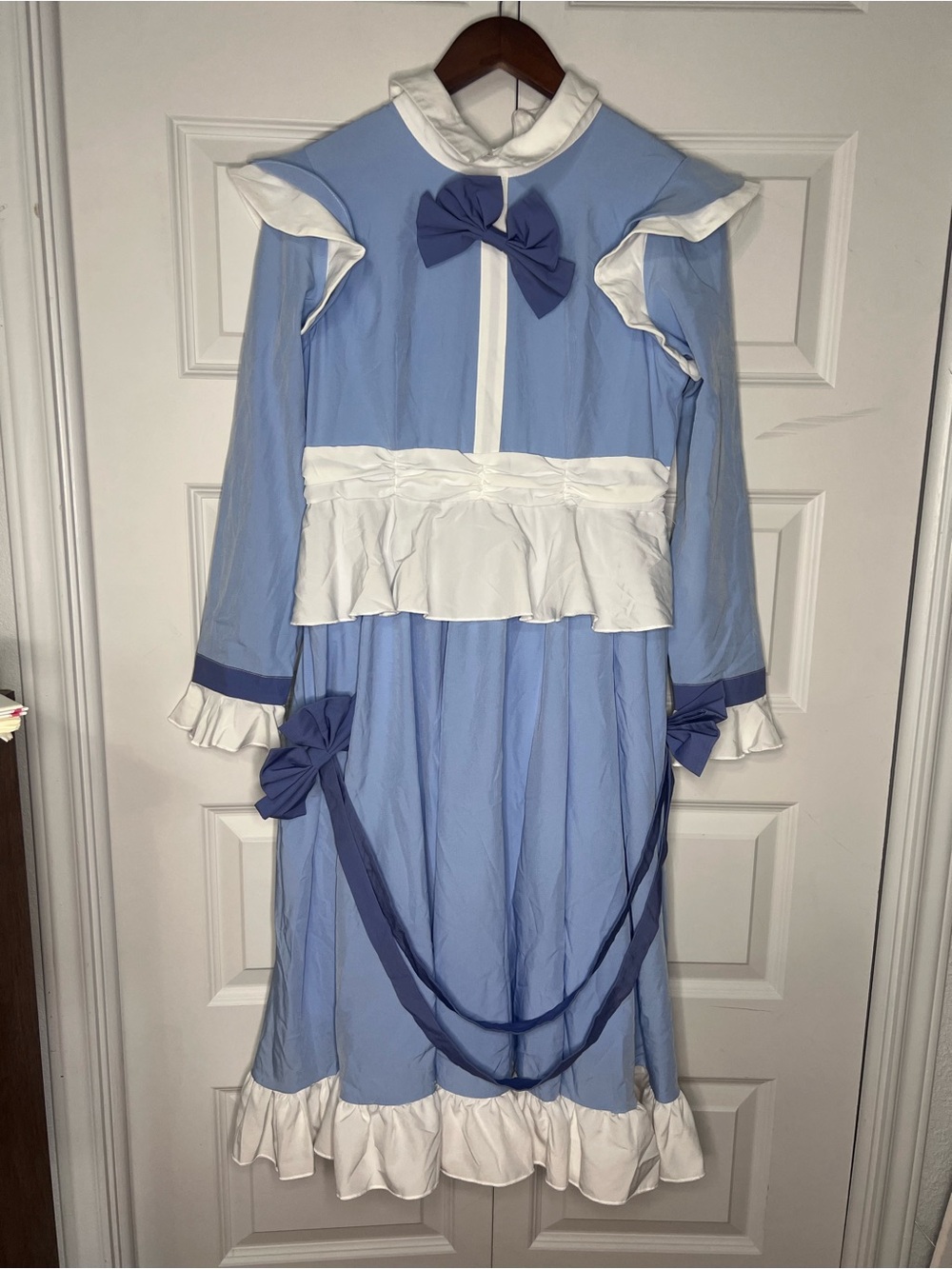Poppy Playtime Poppy Costume Adult XL Blue Dress Halloween Cosplay